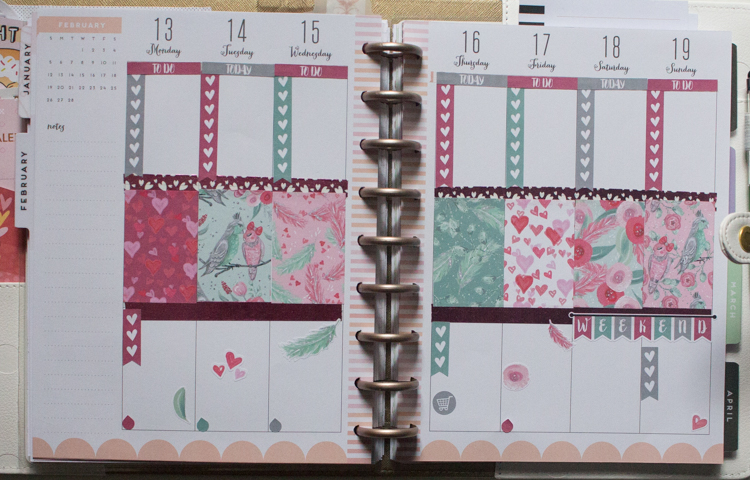 My Valentine’s Day Weekly&nbsp;Spreads