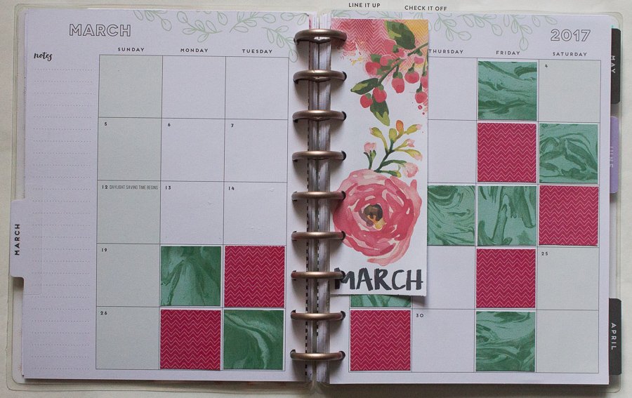 March Happy Planner&nbsp;Flip-Through
