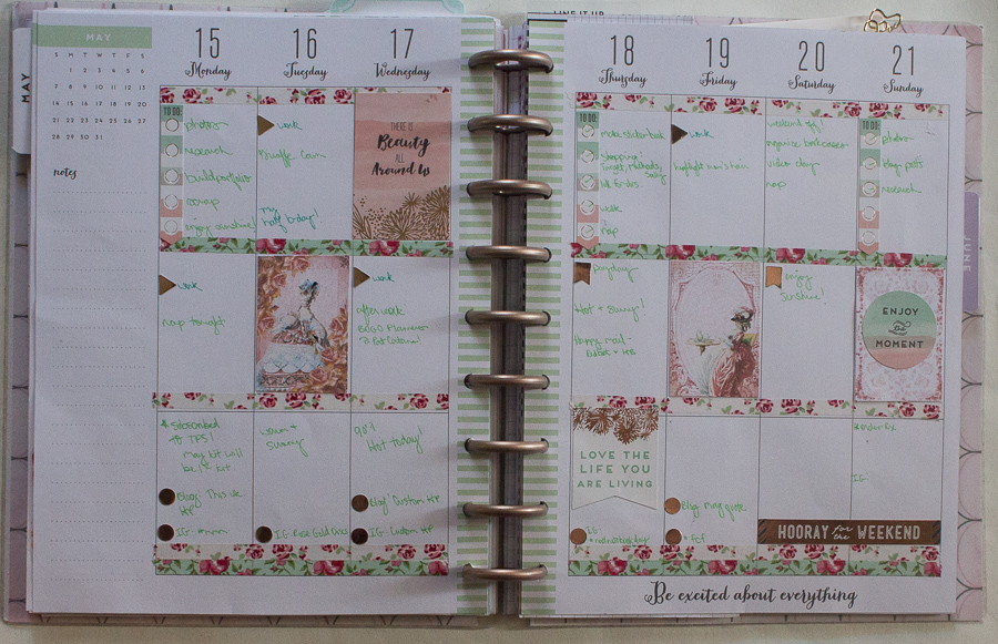 May 15-21 Happy Planner Spread
