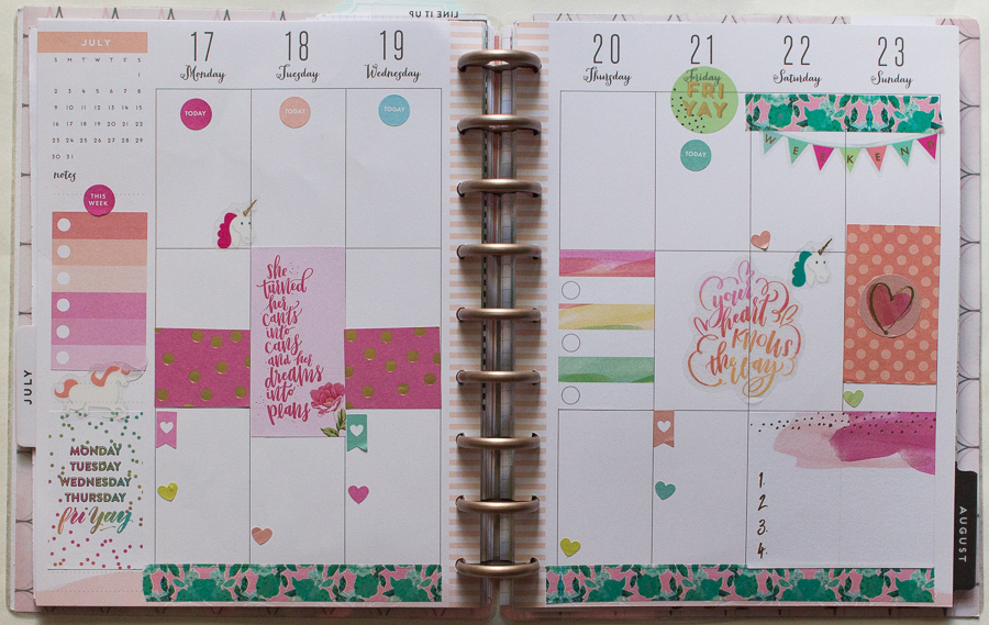 Happy Planner Weekly Spread July | Jen Manis Creates Blog