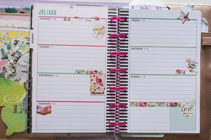 Mini Happy Planner Weekly Spread | JM Creates