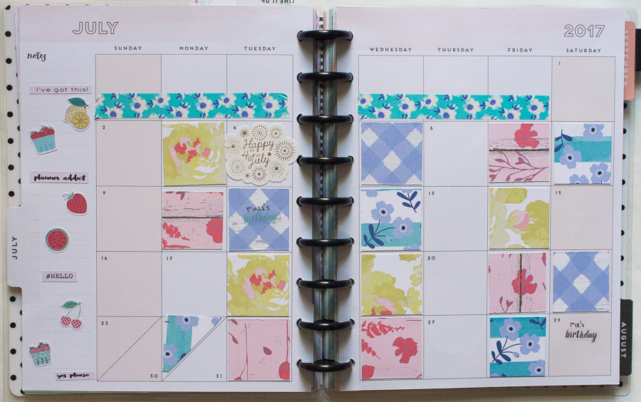 Happy Planner July 2017 Flip-Through