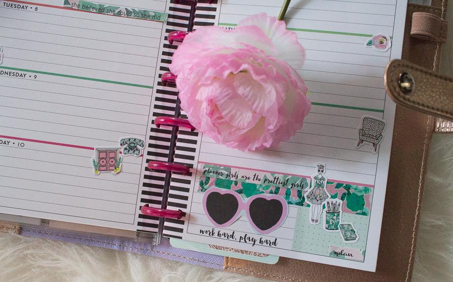 Mini Happy Planner Weekly Spread feat. The Planner Society | JM Creates