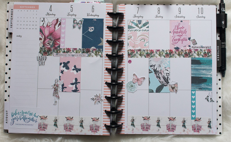 Happy Planner Weekly Spread feat. The Planner Society | JM Creates