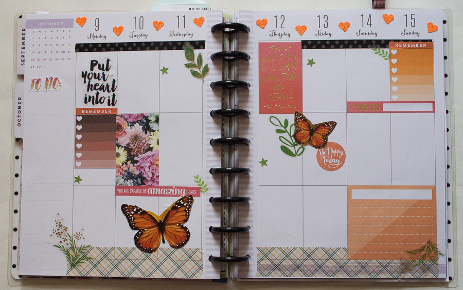 Happy Planner Weekly Spreads | October&nbsp;9-15