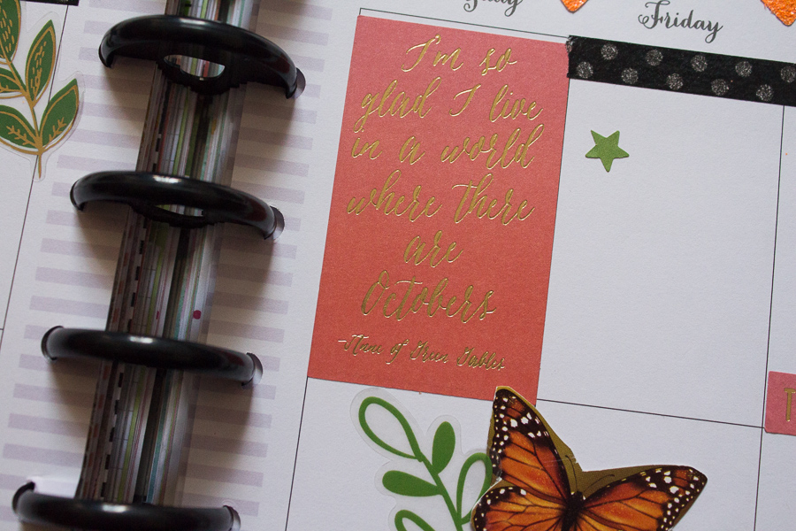 Orange Inspired Happy Planner Spread | JM Creates