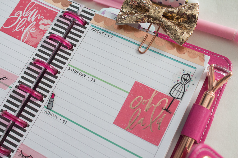 Mini Happy Planner feat. Glam Girl | JM Creates