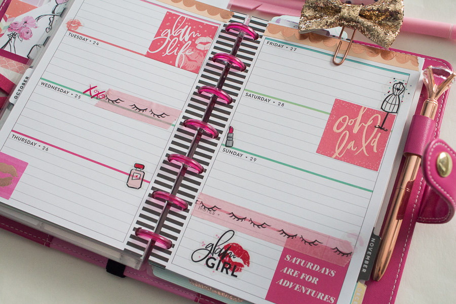 Mini Happy Planner feat. Glam Girl | JM Creates