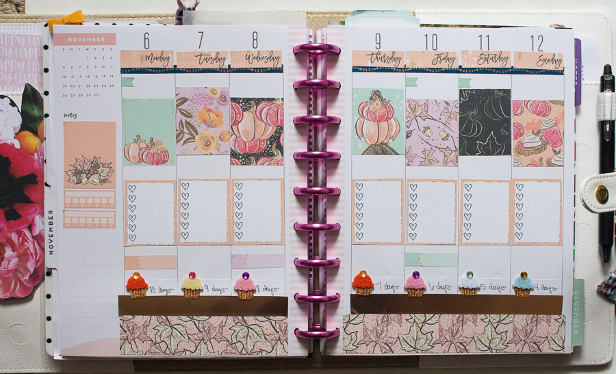 Fall Happy Planner Weekly Spread feat. Paper Crown Planner | JM Creates Blog