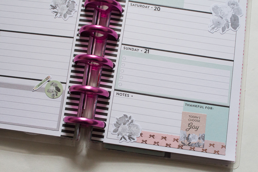 Mini Happy Planner Weekly Spread | JM Creates Blog