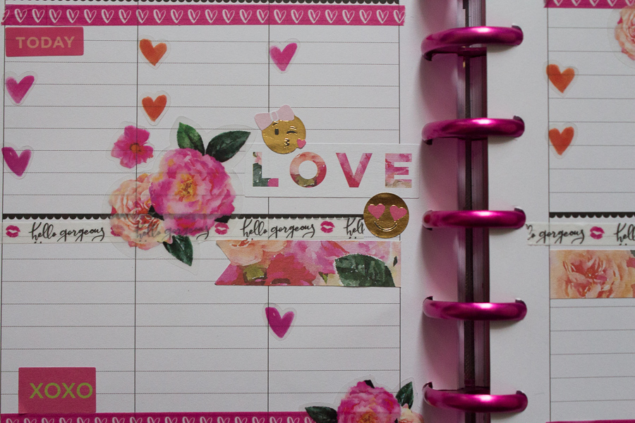 Happy Planner Weekly Spread | Valentine's Day | JM Creates Blog