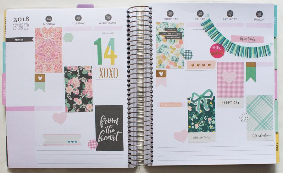 Recollections Planner | Valentine's Day | JM Creates Blog