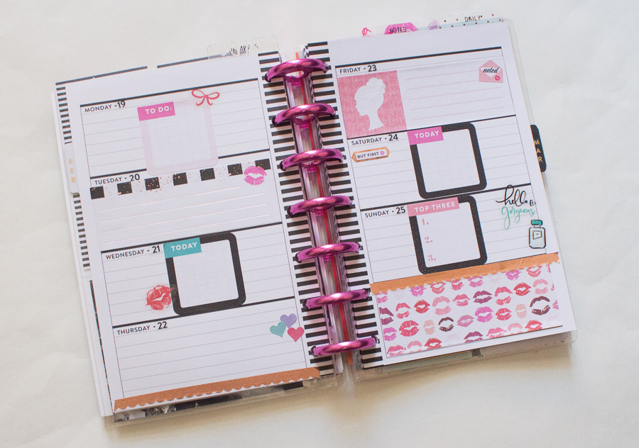 Mini Happy Planner feat. Glam Girl | JM Creates Blog