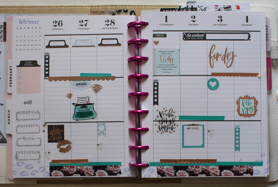 Happy Planner Weekly Spreads | JM Creates Blog