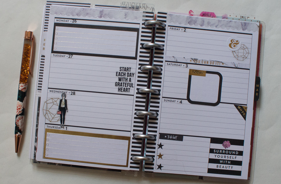 Mini Happy Planner Weekly Spread | JM Creates Blog