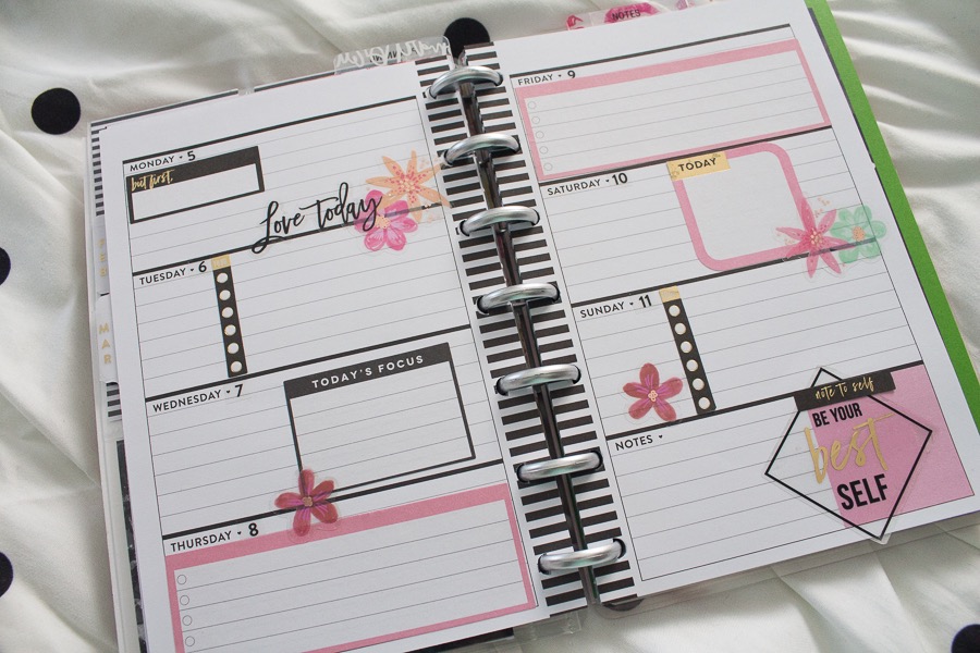 Mini Happy Planner Weekly Spread | JM Creates Blog