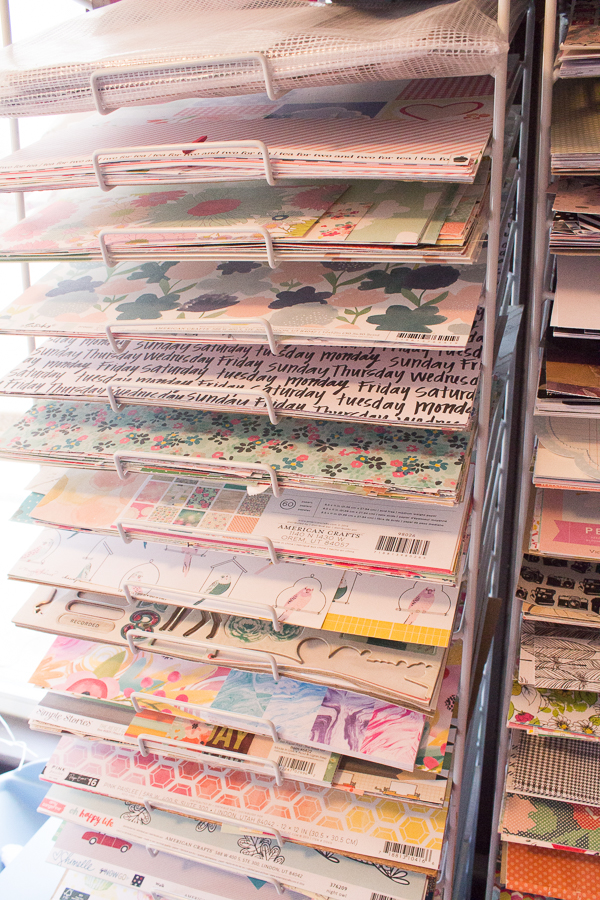 Workspace Wednesday Storage Solutions | Scrapbook Paper | JM Creates Blog