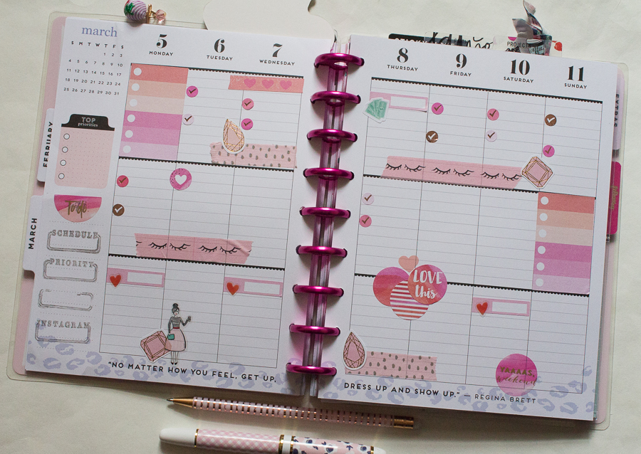 Happy Planner Weekly Spread | JM Creates Blog