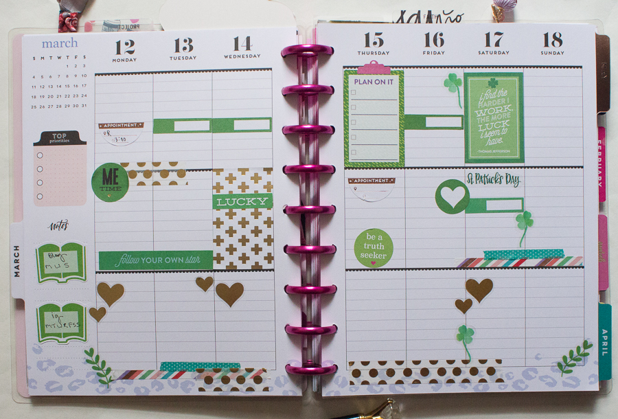 Happy Planner Weekly Spread | JM Creates Blog