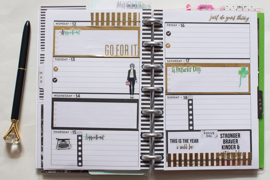 Mini Happy Planner Weekly Spread | JM Creates Blog