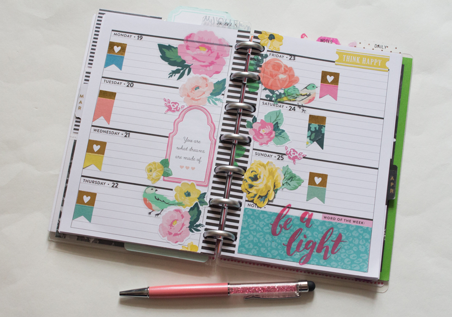 Mini Happy Planner Weekly Spread | JM Creates Blog