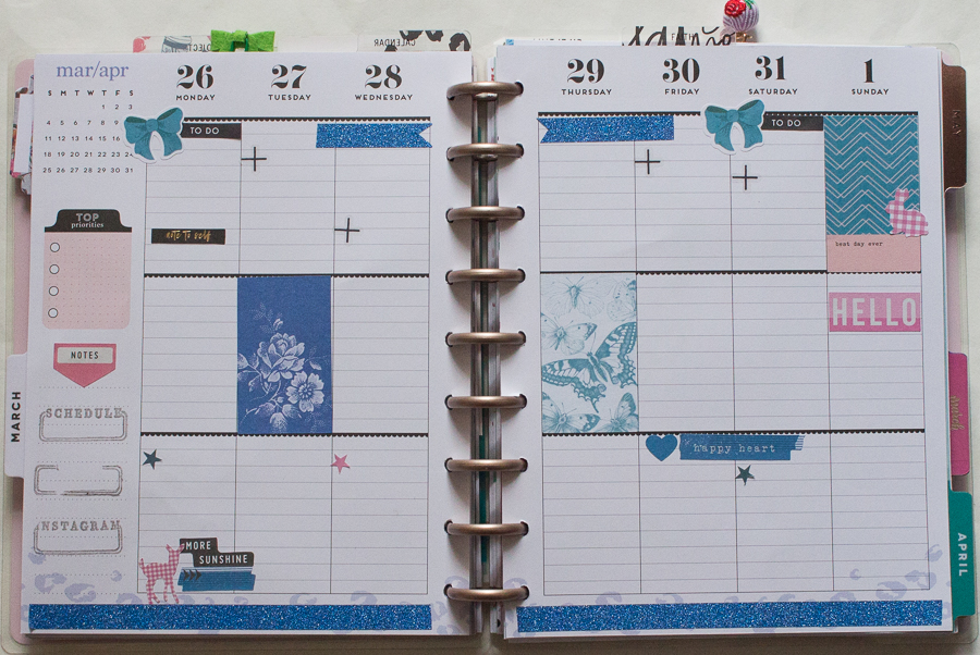 Happy Planner Weekly Spread | JM Creates Blog