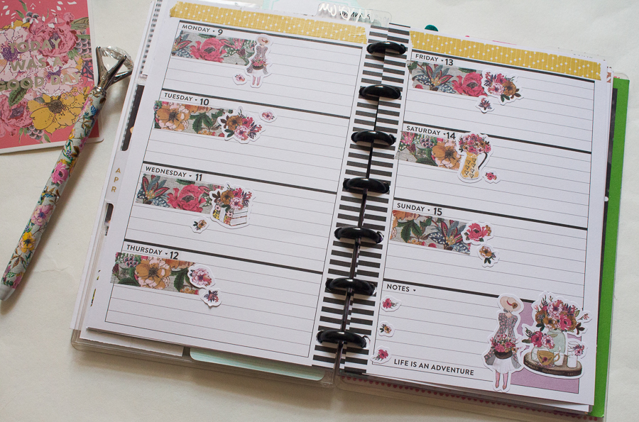 Mini Happy Planner Weekly Spread | Spring | JM Creates Blog