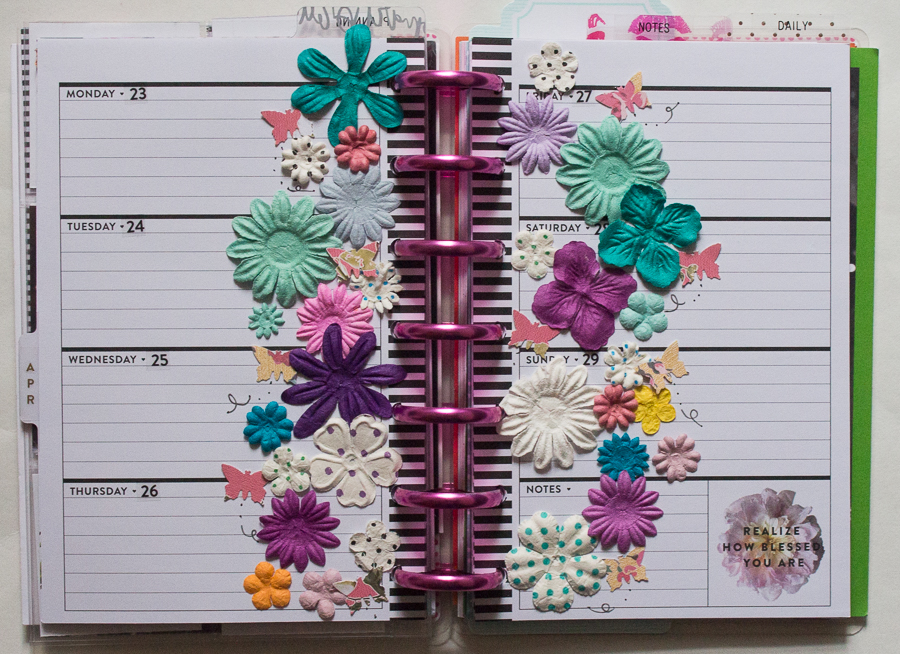 Mini Happy Planner Spread inspired by A Wishful Plan | JM Creates Blog