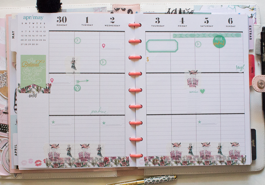 Happy Planner Weekly Spread | JM Creates Blog