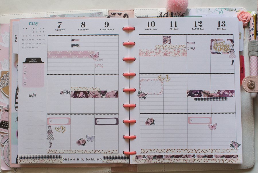 Happy Planner Weekly Spread feat. The Planner Society | JM Creates Blog