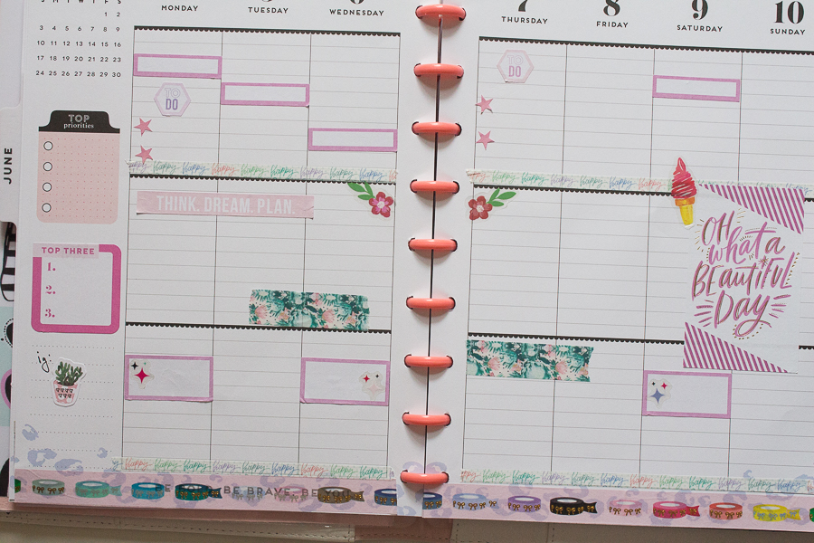 Happy Planner Weekly Spread | JM Creates Blog