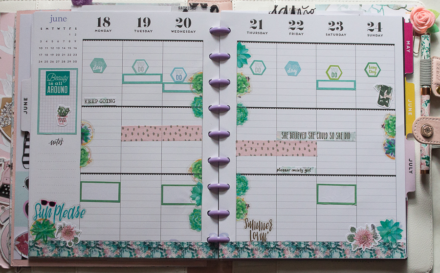 Happy Planner Weekly Spread | Created by Jen Blog