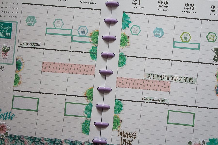 Happy Planner Weekly Spread | June 18-24