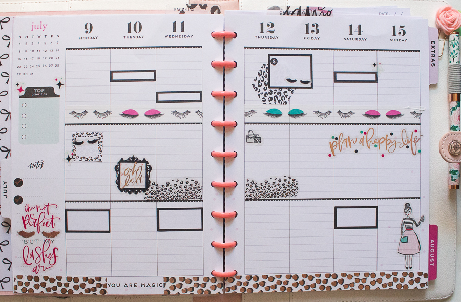 Happy Planner Weekly Spread | Created by Jen Blog