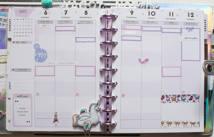 Happy Planner Weekly Spread-- Student Planner | Created by Jen Blog