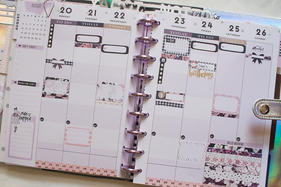 Happy Planner Weekly Spread | August&nbsp;20-26