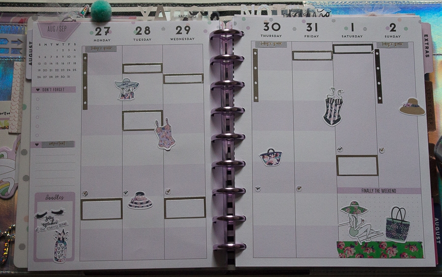 Student Happy Planner Weekly Spread feat. The Planner Society | Created by Jen Blog
