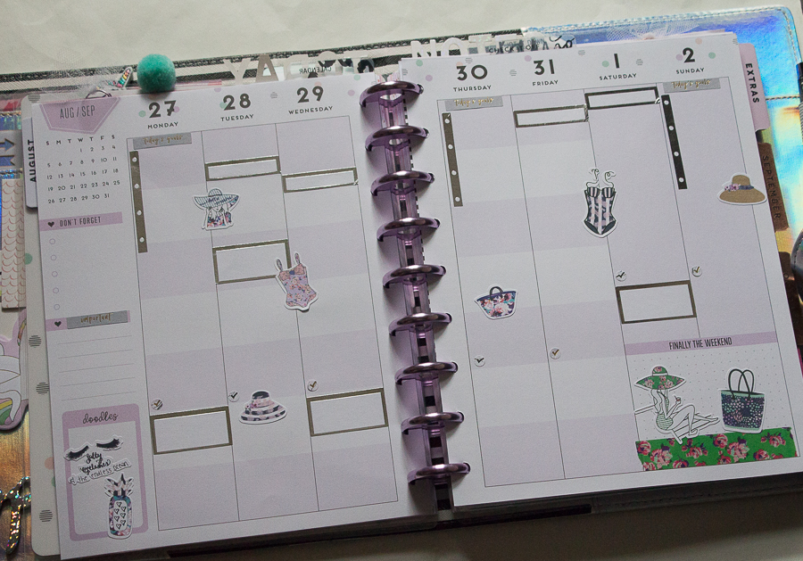 Student Happy Planner Weekly Spread feat. The Planner Society | Created by Jen Blog