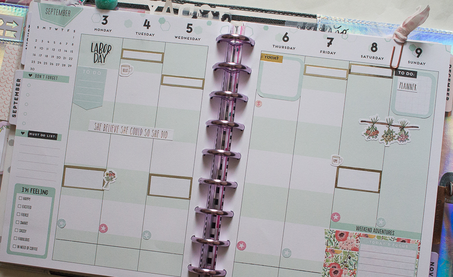 Happy Planner Weekly Spread | September&nbsp;3-9