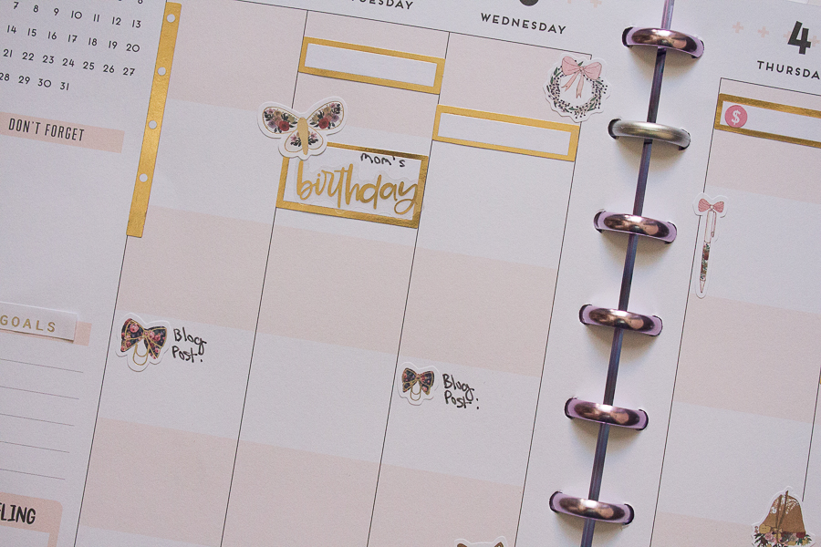 Happy Planner Weekly Spread feat. The Planner Society | Created by Jen Blog