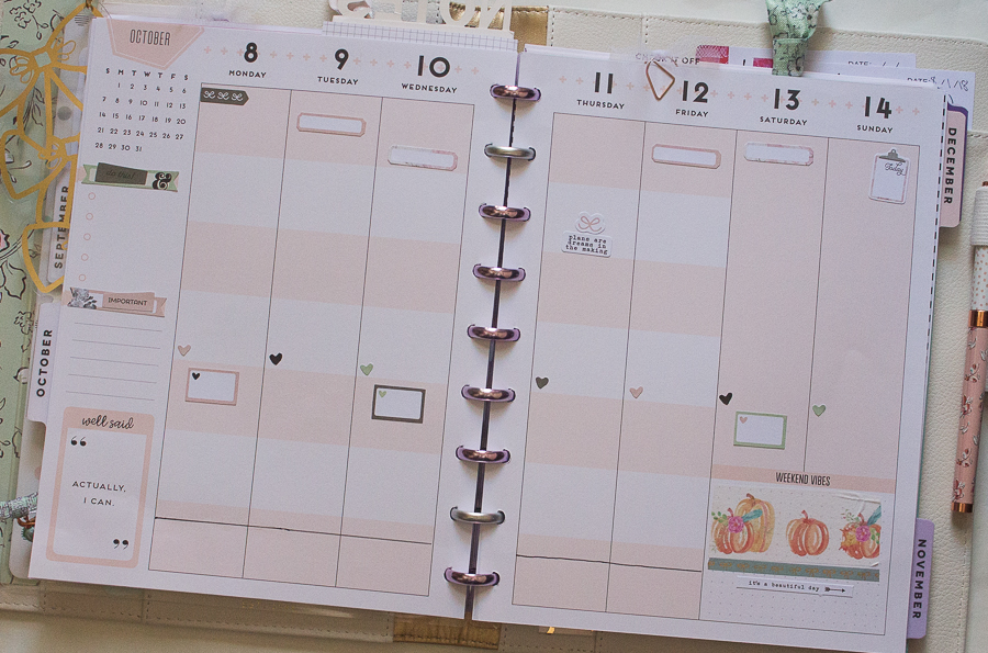 Happy Planner Weekly Spread | Created by Jen Blog