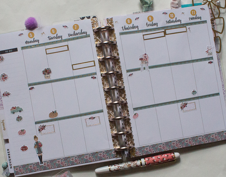 Happy Planner Weekly Spread feat. The Planner Society | Created by Jen Blog