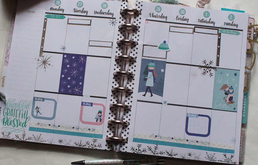 Happy Planner Weekly Spread | Winter’s Here! | November 26- December&nbsp;2