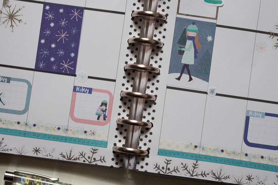 Happy Planner Weekly Spread | Winter Squad Goals | Created by Jen Blog