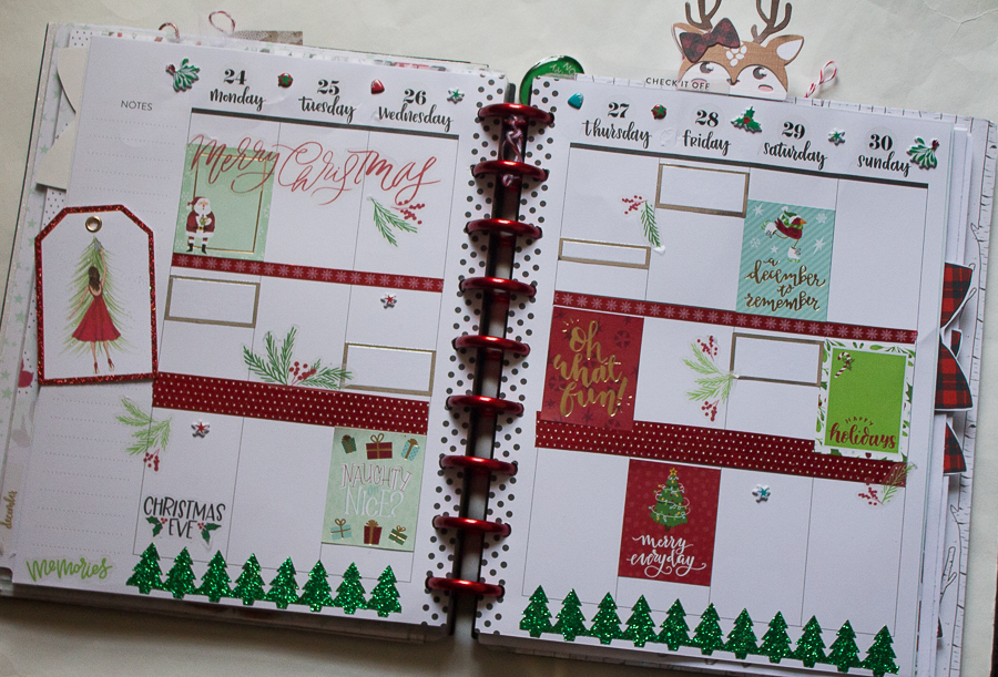 Christmas Week Happy Planner Spread | Created by Jen Blog