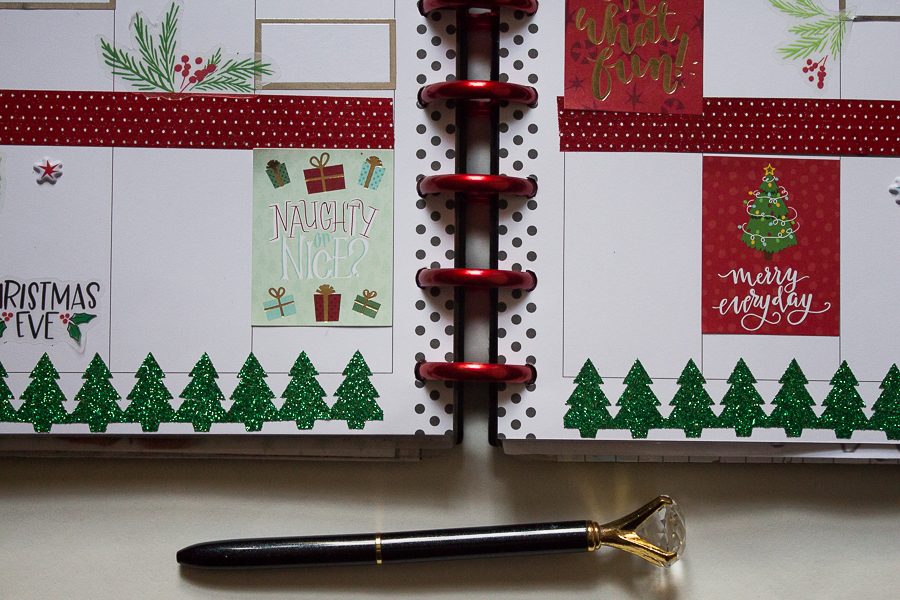 Christmas Week Happy Planner Spread | Created by Jen Blog
