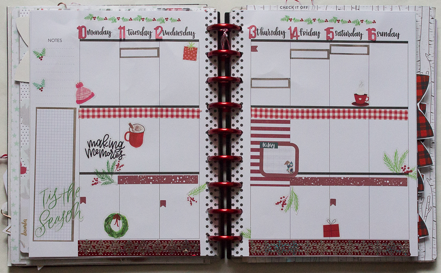 Happy Planner Christmas Weekly Spread | Created by Jen Blog