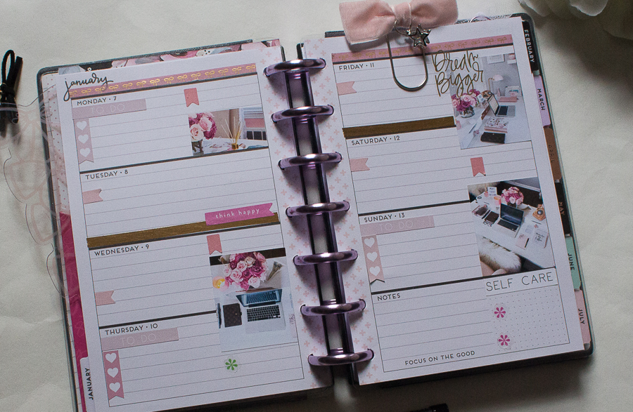Mini Happy Planner Weekly Spread feat. This Well Planned Life | Created by Jen Blog