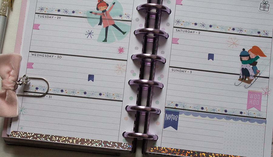 Mini Happy Planner Weekly Spread feat. Squad Goals | Created by Jen Blog