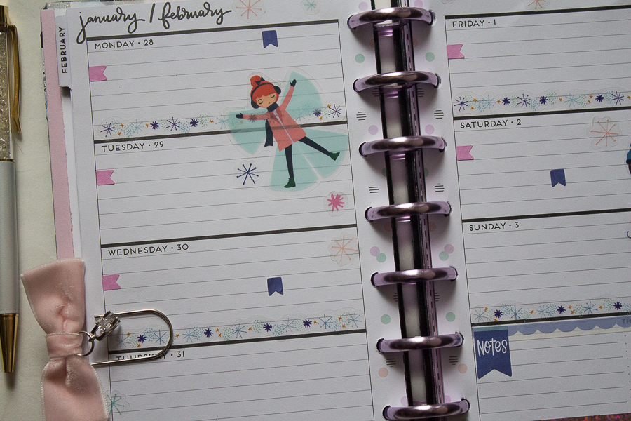 Mini Happy Planner Weekly Spread feat. Squad Goals | Created by Jen Blog